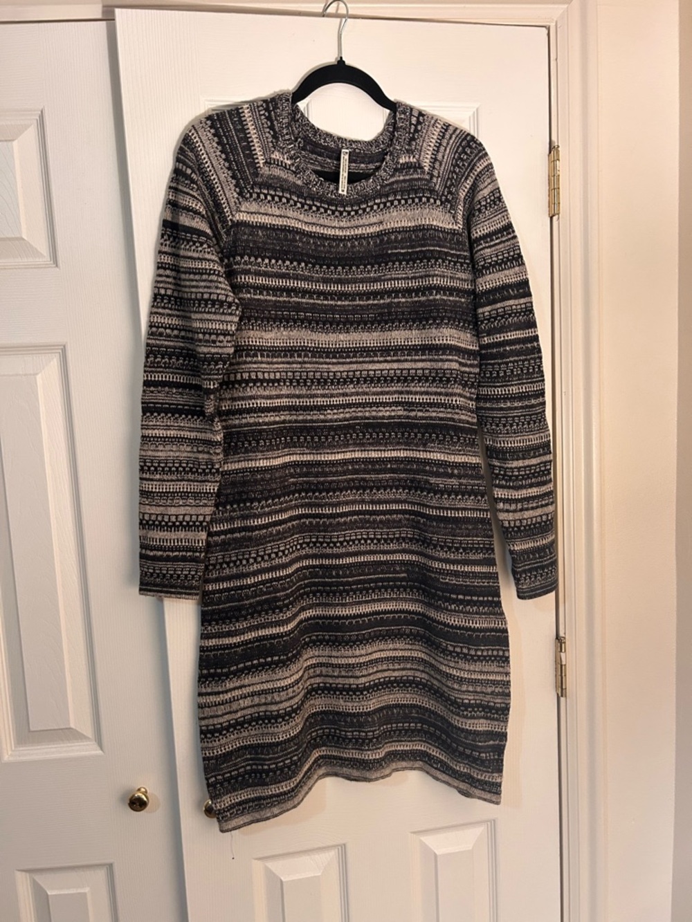 Kuhl Alessandra Striped Wool Sweater Midi Dress